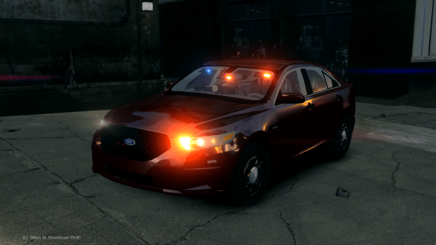 Ford Interceptor Sedan With Lights